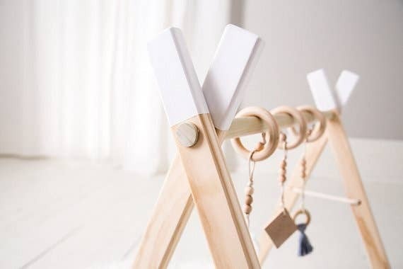 Clover and Birch White Activity Gym Eco Chic Children s Boutique